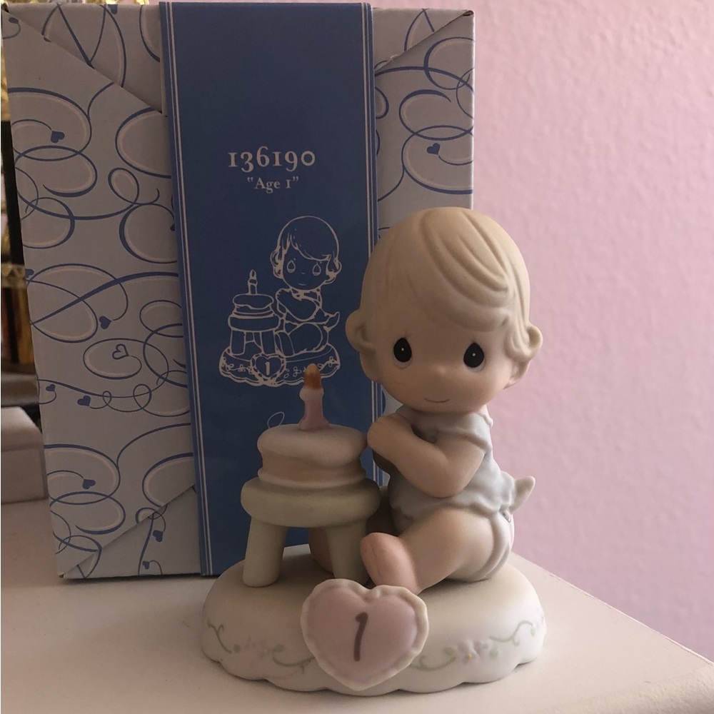 Precious Moments Figurine Age 1 , blonde girl